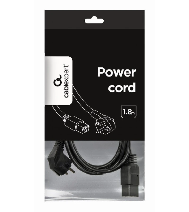 Кабель живлення Cablexpert Schuko EU Type F-C19 1.5 мм² (PC-186-C19)