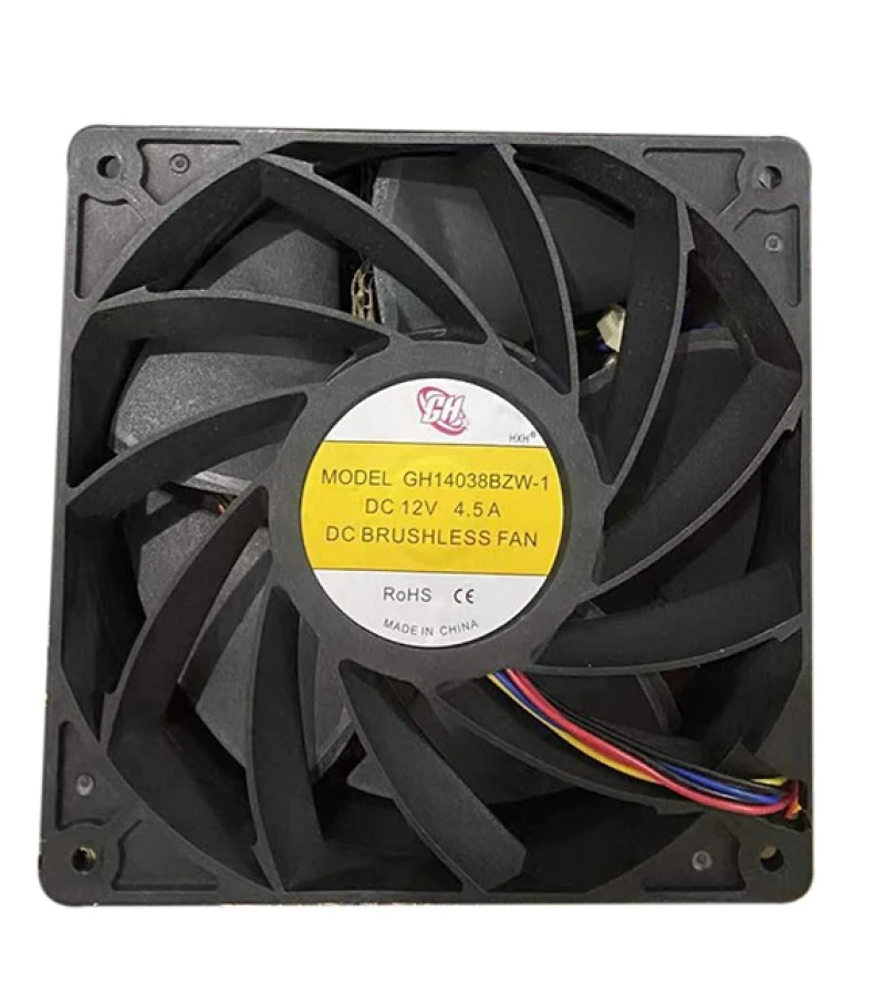 Вентилятор MicroBT 12 В 4.5 А (GH14038BZW-1/2×2P)