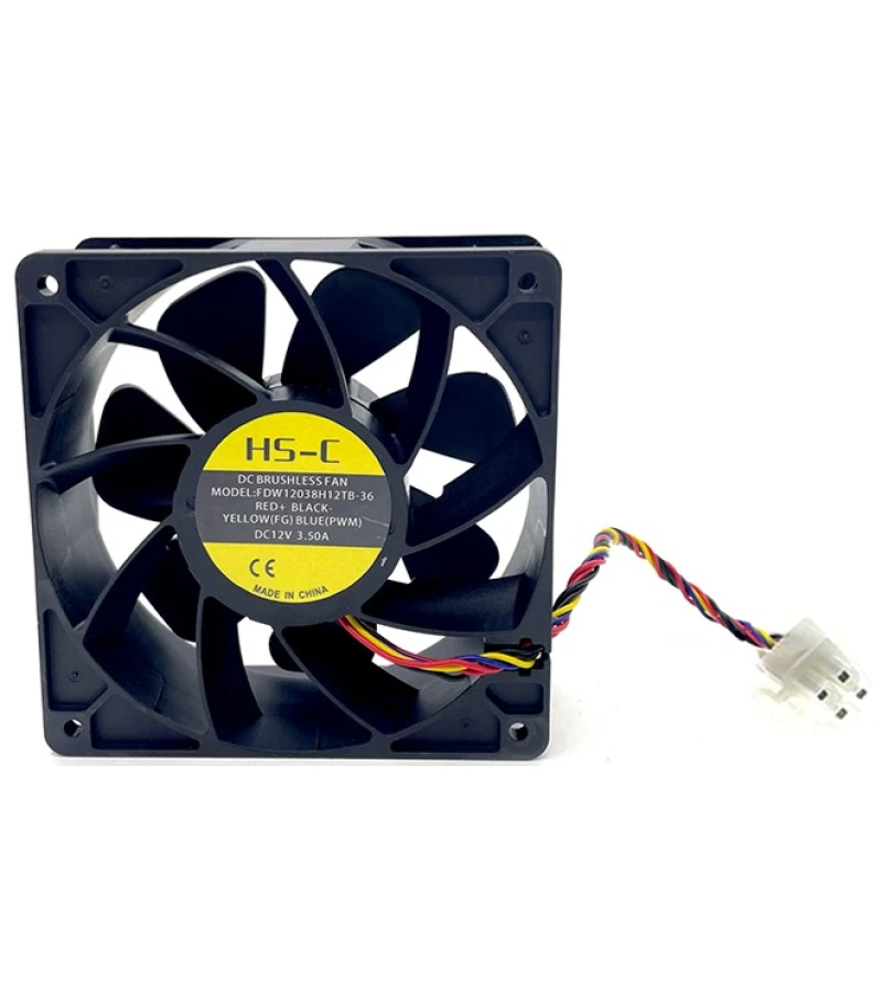 Вентилятор MicroBT 12 В 3.5 A (FDW12038H12TB-36/2×2P)