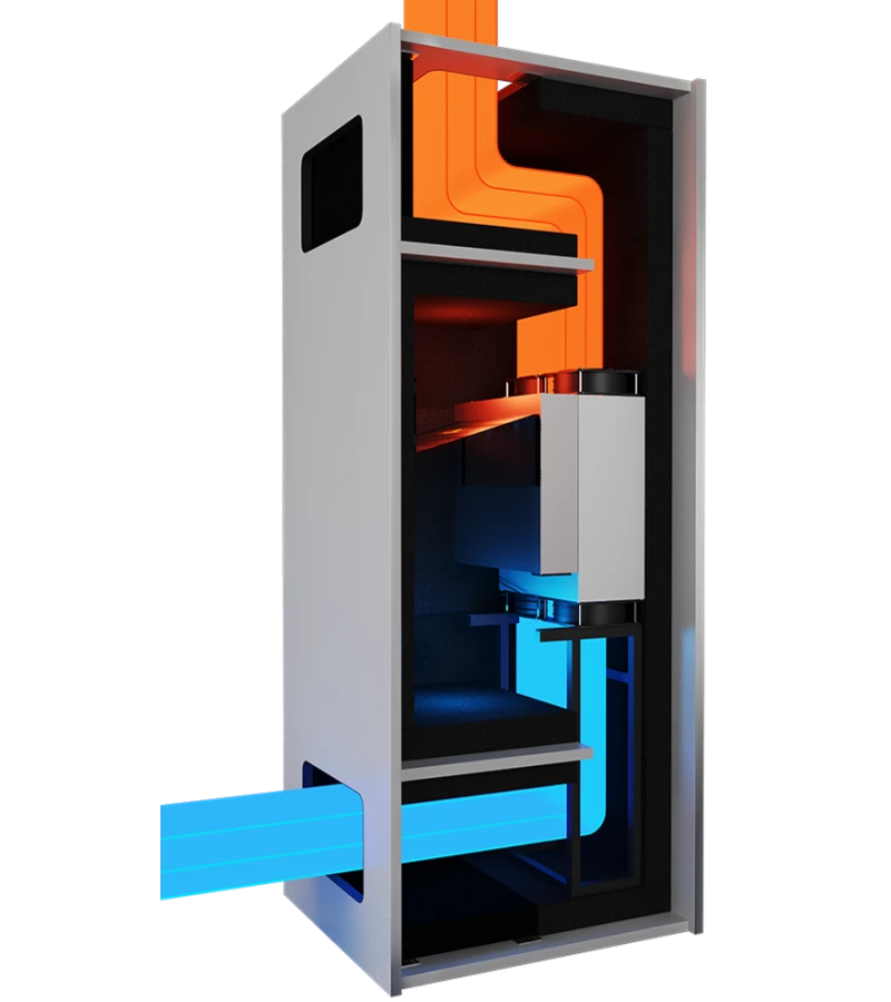 Шумобокс SILENT-BOX Transformer 1 Gray Vertical (1 асик)